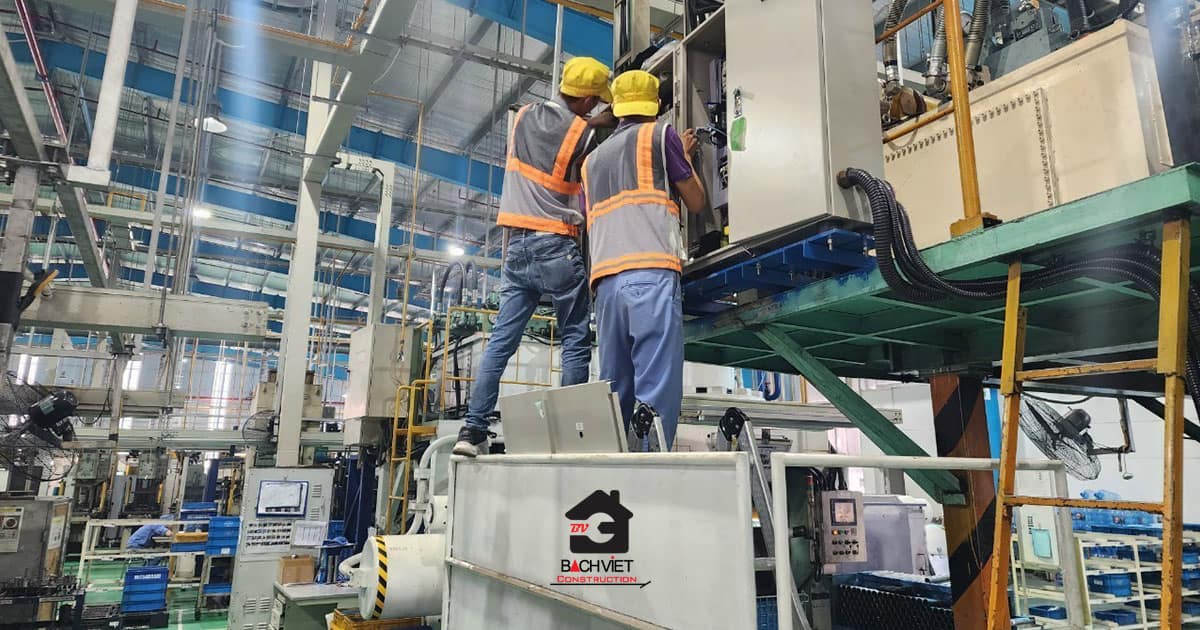 Lắp đặt hệ thống điện nhà máy, bảo trì điện nhà máy